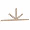 Ekena Millwork Saratoga Smooth Timber Gable Bracket, Douglas Fir, 108"W x 31 1/2"H x 1 1/2"D x 3 1/2"F, 7/12 Pitch GBW108X31X0204SAR00SDF - alternate 3